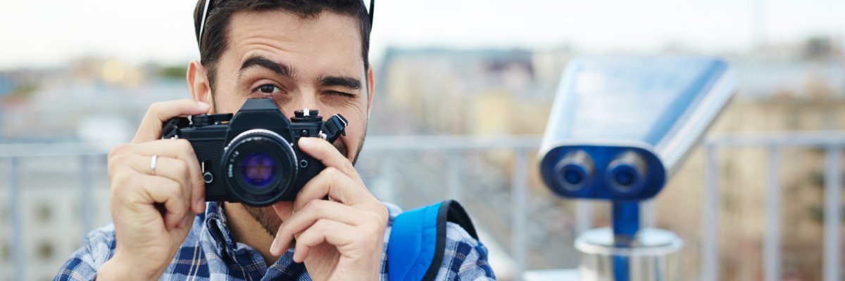 Modern Tourist taking Photos