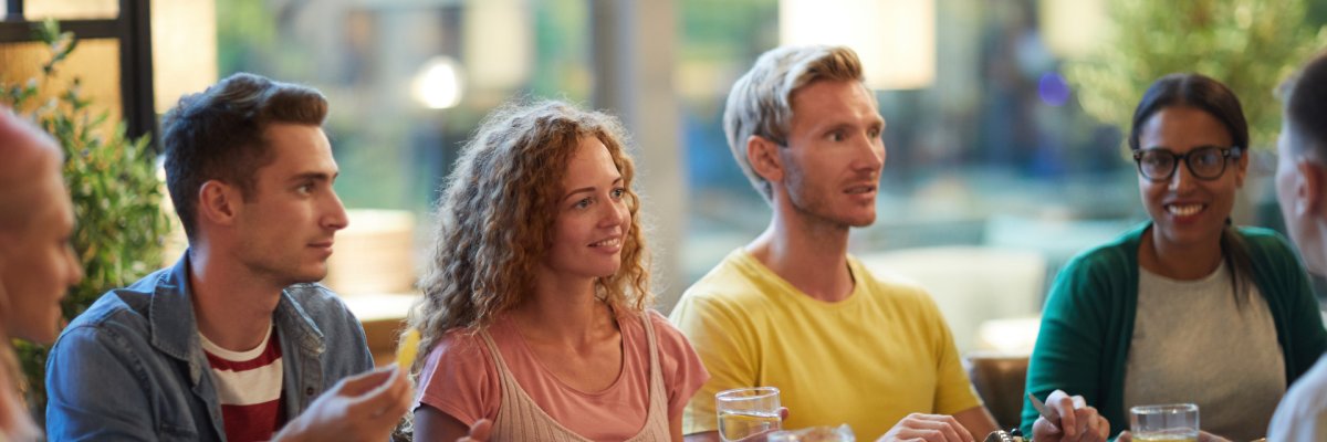 Enjoying dinner Enjoying dinner